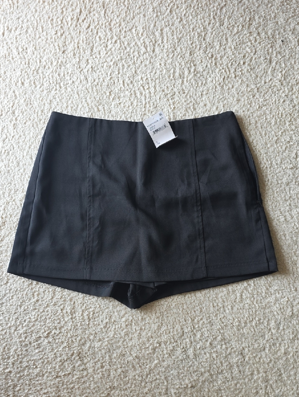 Nordstrom Black Mini Skirt with Seam Detail